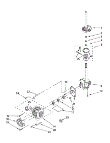 Brake, Clutch, Gearcase, Motor And Pump Parts parts for Kenmore Washer Dryer Combo 110.88752795 (11088752795, 110 88752795) from AppliancePartsPros.com