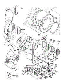 Dryer Bulkhead Parts parts for Kenmore Washer Dryer Combo 110.88752795 (11088752795, 110 88752795) from AppliancePartsPros.com