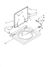 Washer Top And Lid Parts parts for Kenmore Washer Dryer Combo 110.88752796 (11088752796, 110 88752796) from AppliancePartsPros.com