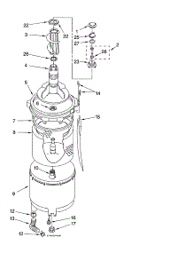 Tub And Basket Parts parts for Kenmore Washer Dryer Combo 110.88752796 (11088752796, 110 88752796) from AppliancePartsPros.com