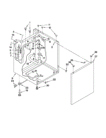 Washer Cabinet Parts parts for Kenmore Washer Dryer Combo 110.88752798 (11088752798, 110 88752798) from AppliancePartsPros.com