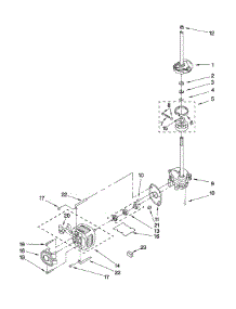 Brake, Clutch, Gearcase, Motor And Pump Parts parts for Kenmore Washer Dryer Combo 110.88752798 (11088752798, 110 88752798) from AppliancePartsPros.com