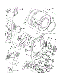 Dryer Bulkhead Parts parts for Kenmore Washer Dryer Combo 110.88752799 (11088752799, 110 88752799) from AppliancePartsPros.com