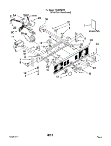 Washer / Dryer Control Panel Parts parts for Kenmore Washer Dryer Combo 110.88752799 (11088752799, 110 88752799) from AppliancePartsPros.com