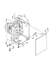 Washer Cabinet Parts parts for Kenmore Washer Dryer Combo 110.8875279A (1108875279A, 110 8875279A) from AppliancePartsPros.com