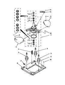 Machine Base Parts parts for Kenmore Washer Dryer Combo 110.8875279A (1108875279A, 110 8875279A) from AppliancePartsPros.com