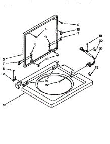 Washer Top And Lid parts for Kenmore Washer Dryer Combo 110.88754790 (11088754790, 110 88754790) from AppliancePartsPros.com