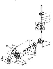 Gearcase, Motor And Pump parts for Kenmore Washer Dryer Combo 110.88754790 (11088754790, 110 88754790) from AppliancePartsPros.com