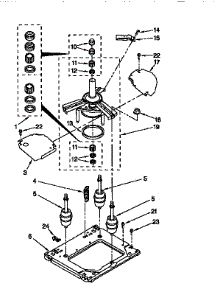 Machine Base parts for Kenmore Washer Dryer Combo 110.88754790 (11088754790, 110 88754790) from AppliancePartsPros.com