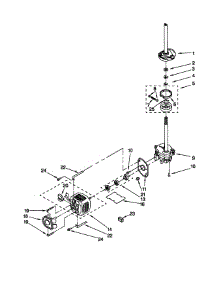 Brake / Clutch / Gearcase / Motor / Pump parts for Kenmore Washer Dryer Combo 110.88754791 (11088754791, 110 88754791) from AppliancePartsPros.com