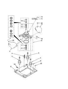 Machine Base parts for Kenmore Washer Dryer Combo 110.88754792 (11088754792, 110 88754792) from AppliancePartsPros.com