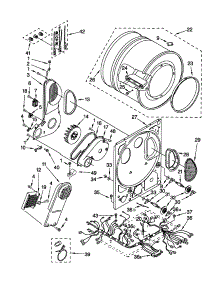 Dryer Bulkhead parts for Kenmore Washer Dryer Combo 110.88754793 (11088754793, 110 88754793) from AppliancePartsPros.com