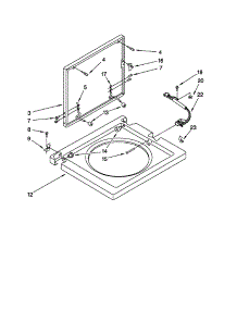 Washer Top And Lid parts for Kenmore Washer Dryer Combo 110.88754793 (11088754793, 110 88754793) from AppliancePartsPros.com