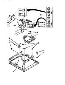 Machine Base parts for Kenmore Washer Dryer Combo 110.88762790 (11088762790, 110 88762790) from AppliancePartsPros.com