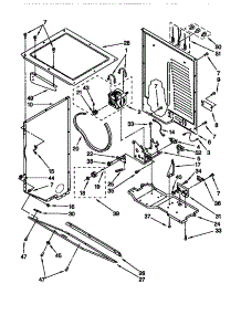 Dryer Cabinet /  Motor parts for Kenmore Washer Dryer Combo 110.88762790 (11088762790, 110 88762790) from AppliancePartsPros.com