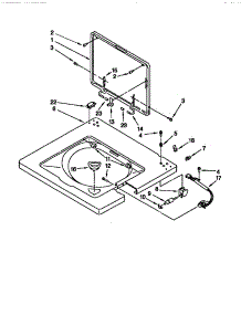 Washer Top And Lid parts for Kenmore Washer Dryer Combo 110.88762790 (11088762790, 110 88762790) from AppliancePartsPros.com