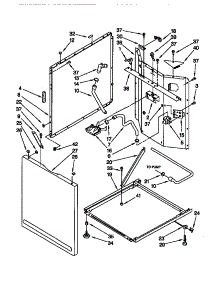 Washer Cabinet parts for Kenmore Washer Dryer Combo 110.88762790 (11088762790, 110 88762790) from AppliancePartsPros.com