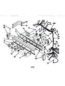 Washer / Dryer Control Panel parts for Kenmore Washer Dryer Combo 110.88762791 (11088762791, 110 88762791) from AppliancePartsPros.com