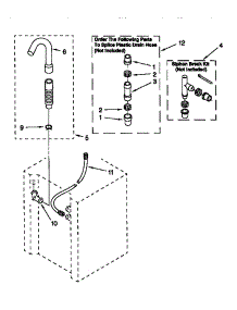 Washer Water System parts for Kenmore Washer Dryer Combo 110.88762791 (11088762791, 110 88762791) from AppliancePartsPros.com