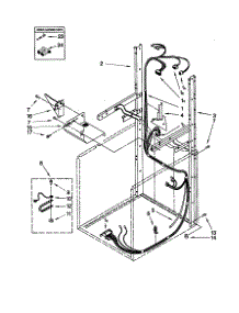 Dryer Support / Washer Harness parts for Kenmore Washer Dryer Combo 110.88762792 (11088762792, 110 88762792) from AppliancePartsPros.com
