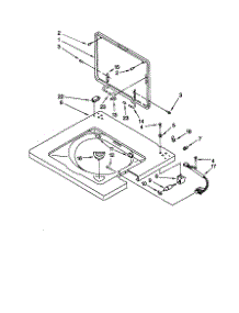 Washer Top And Lid parts for Kenmore Washer Dryer Combo 110.88762792 (11088762792, 110 88762792) from AppliancePartsPros.com