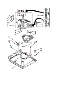 Machine Base parts for Kenmore Washer Dryer Combo 110.88762792 (11088762792, 110 88762792) from AppliancePartsPros.com