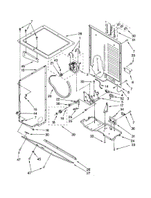 Dryer Cabinet / Motor parts for Kenmore Washer Dryer Combo 110.88762793 (11088762793, 110 88762793) from AppliancePartsPros.com