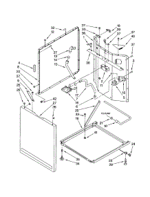 Washer Cabinet parts for Kenmore Washer Dryer Combo 110.88762793 (11088762793, 110 88762793) from AppliancePartsPros.com