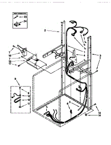 Dryer Support / Washer Harness parts for Kenmore Washer Dryer Combo 110.88764790 (11088764790, 110 88764790) from AppliancePartsPros.com