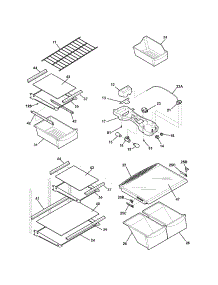 Shelves parts for Kenmore Refrigerator 253.74830402 (25374830402, 253 74830402) from AppliancePartsPros.com