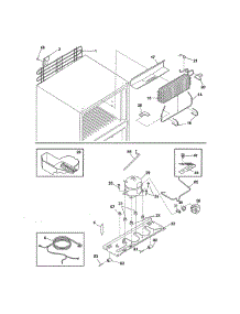 System parts for Kenmore Refrigerator 253.7483240A (2537483240A, 253 7483240A) from AppliancePartsPros.com