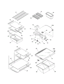 Shelves parts for Kenmore Refrigerator 253.74834408 (25374834408, 253 74834408) from AppliancePartsPros.com