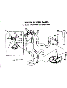 Water System Parts parts for Kenmore Washer 110.81475100 (11081475100, 110 81475100) from AppliancePartsPros.com