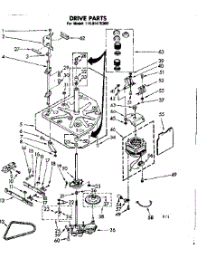 Drive Parts parts for Kenmore Washer 110.81475300 (11081475300, 110 81475300) from AppliancePartsPros.com