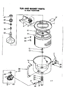 Tub And Basket Parts parts for Kenmore Washer 110.81475300 (11081475300, 110 81475300) from AppliancePartsPros.com