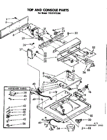 Top And Console Parts parts for Kenmore Washer 110.81475300 (11081475300, 110 81475300) from AppliancePartsPros.com