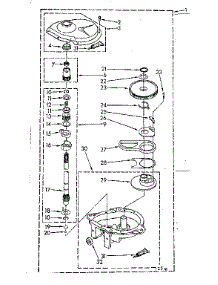 Gearcase Parts parts for Kenmore Washer 110.81476220 (11081476220, 110 81476220) from AppliancePartsPros.com