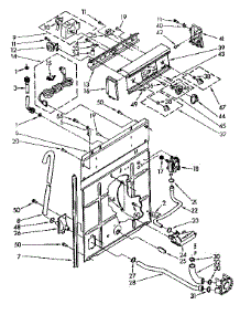 Controls And Rear Panel Parts parts for Kenmore Washer 110.81476340 (11081476340, 110 81476340) from AppliancePartsPros.com