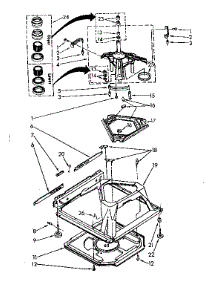 Machine Base Parts parts for Kenmore Washer 110.81476640 (11081476640, 110 81476640) from AppliancePartsPros.com
