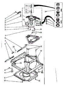 Machine Base Parts parts for Kenmore Washer 110.81476710 (11081476710, 110 81476710) from AppliancePartsPros.com
