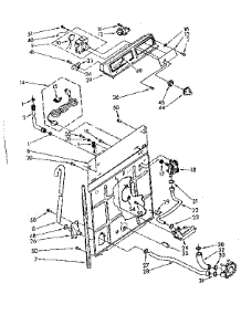 Controls And Rear Panel Parts parts for Kenmore Washer 110.81620100 (11081620100, 110 81620100) from AppliancePartsPros.com
