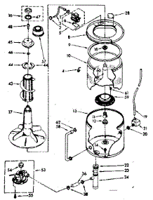 Tub And Basket Parts (Non-Suds Only) parts for Kenmore Washer 110.83374700 (11083374700, 110 83374700) from AppliancePartsPros.com