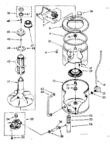 Tub And Basket Parts (Non-Suds Only) parts for Kenmore Washer 110.83374710 (11083374710, 110 83374710) from AppliancePartsPros.com