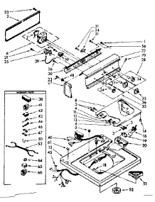 Top And Console Parts parts for Kenmore Washer 110.83374800 (11083374800, 110 83374800) from AppliancePartsPros.com