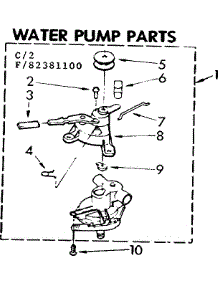 Water Pump Parts parts for Kenmore Washer 110.83381100 (11083381100, 110 83381100) from AppliancePartsPros.com