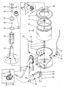 Tub And Basket Parts (Suds Only) parts for Kenmore Washer 110.83382100 (11083382100, 110 83382100) from AppliancePartsPros.com