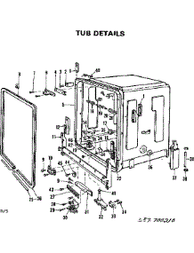 Tub Details parts for Kenmore Dishwasher 587.700210 (587700210, 587 700210) from AppliancePartsPros.com