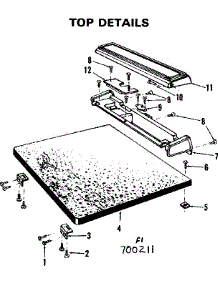 Top Details parts for Kenmore Dishwasher 587.700211 (587700211, 587 700211) from AppliancePartsPros.com