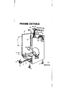 Frame Details parts for Kenmore Dishwasher 587.700211 (587700211, 587 700211) from AppliancePartsPros.com