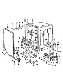 Tub parts for Kenmore Dishwasher 587.700310 (587700310, 587 700310) from AppliancePartsPros.com